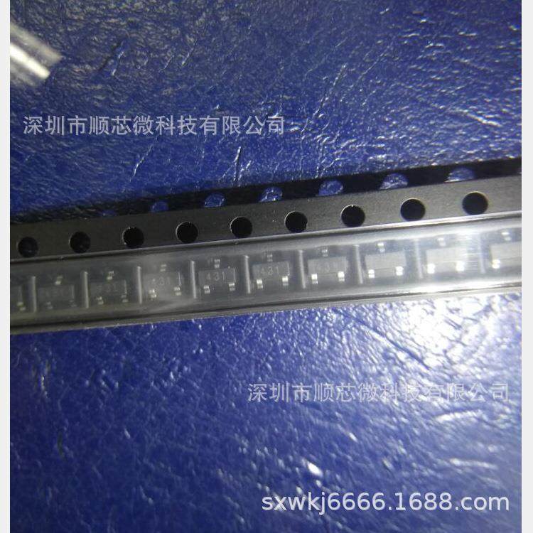 直销TL431CJ431丝印431SOT-23封装0.5%贴片三极管现货供应