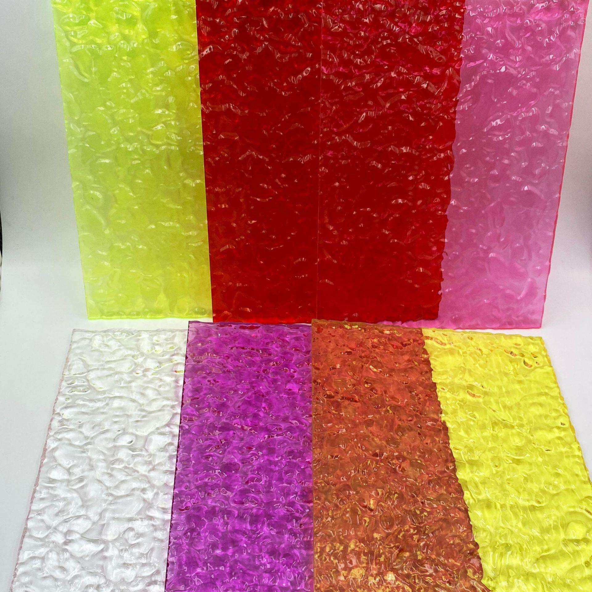 石头纹挤出亚克力板/透明/红色/荧光绿/粉色/玫红色/黄色/灰茶