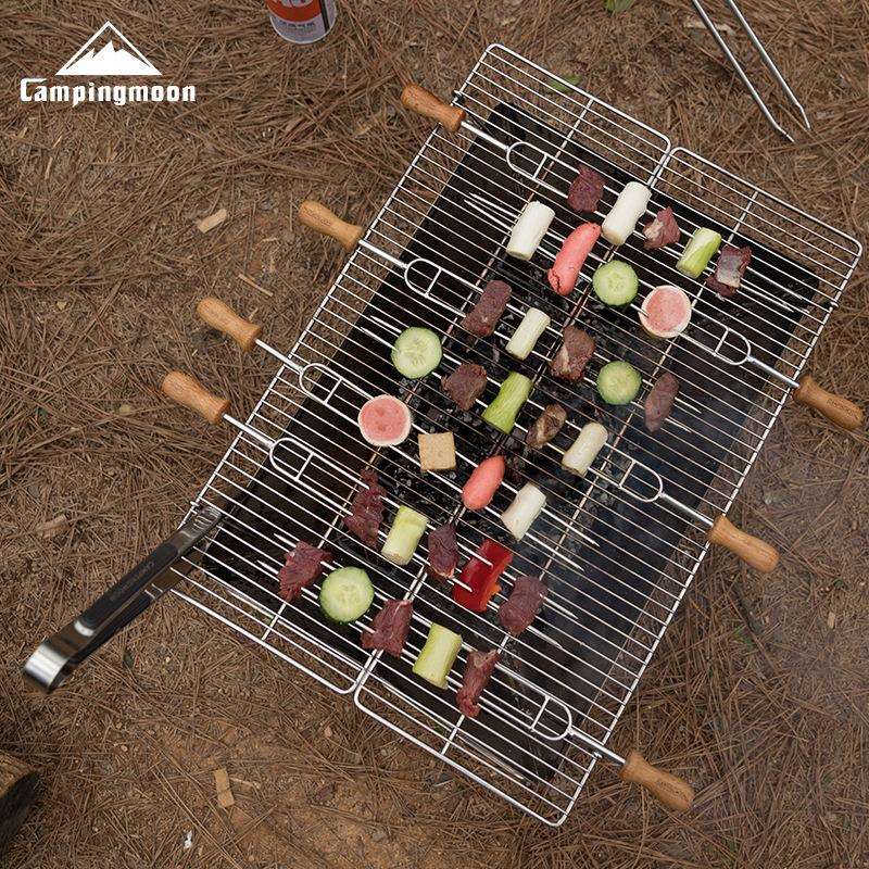 柯曼暑假期自驾亲子游户外露营野炊折叠桌椅子野餐烧烤炉工具套装