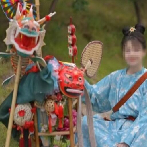 宋朝场景布置2025年商演美陈新中式卖货郎背篓户外氛围感拍照打卡
