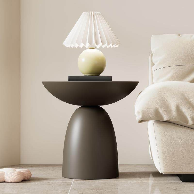 R*客厅家用圆形小户型简约现代轻奢法式新款迷你边几组茶几奶油风