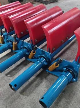 H型聚氨酯清扫器头部滚筒聚氨酯刮料器输送机刮板式头道清扫器