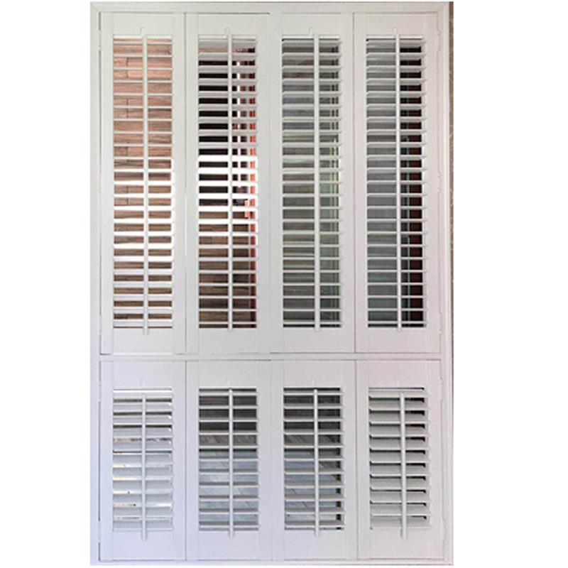 61K3直销欧式实木百叶门百叶窗卫生间免打孔江浙沪上门测量安