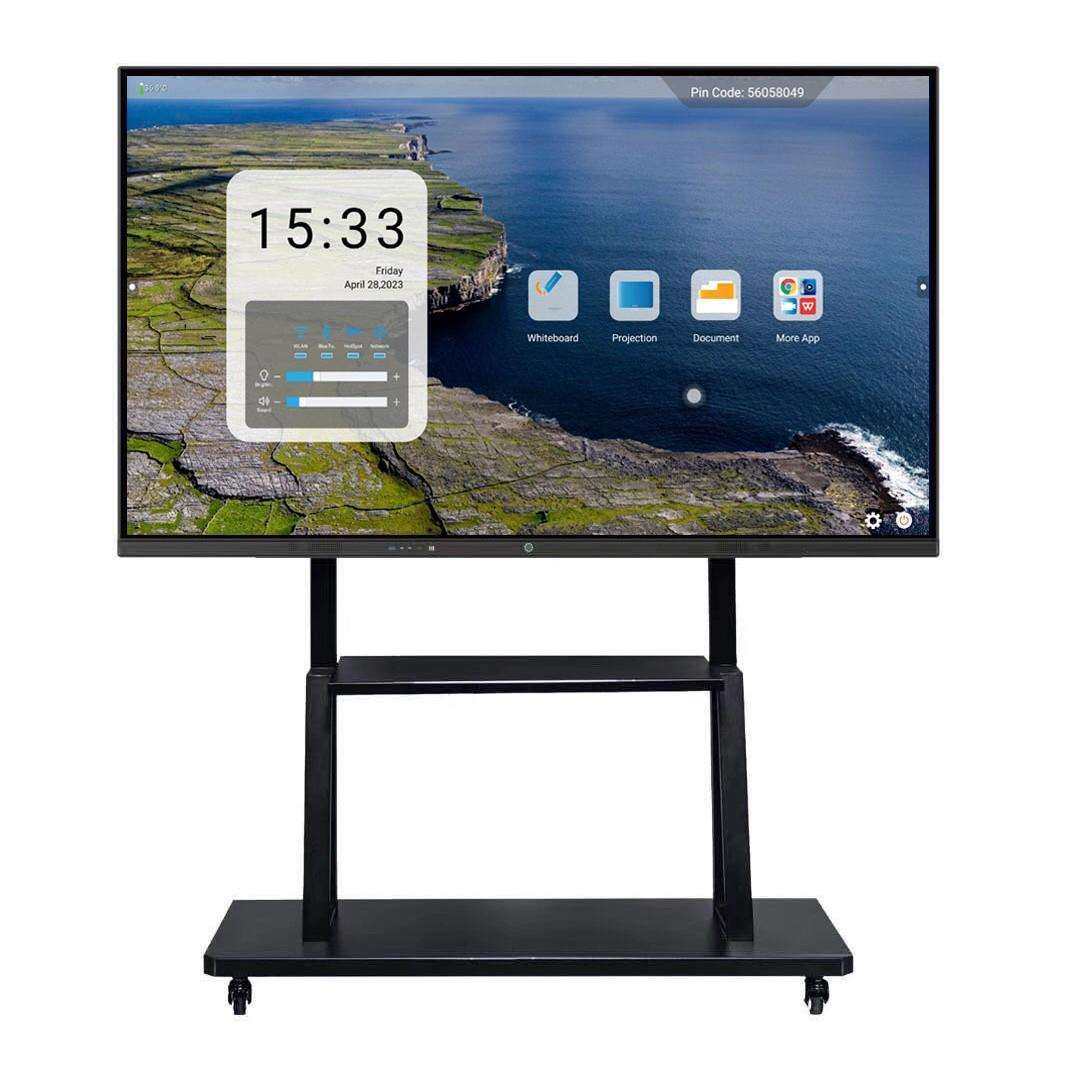 外贸出口教学触摸一体机55寸65寸75寸85寸100寸110寸智能会议平板