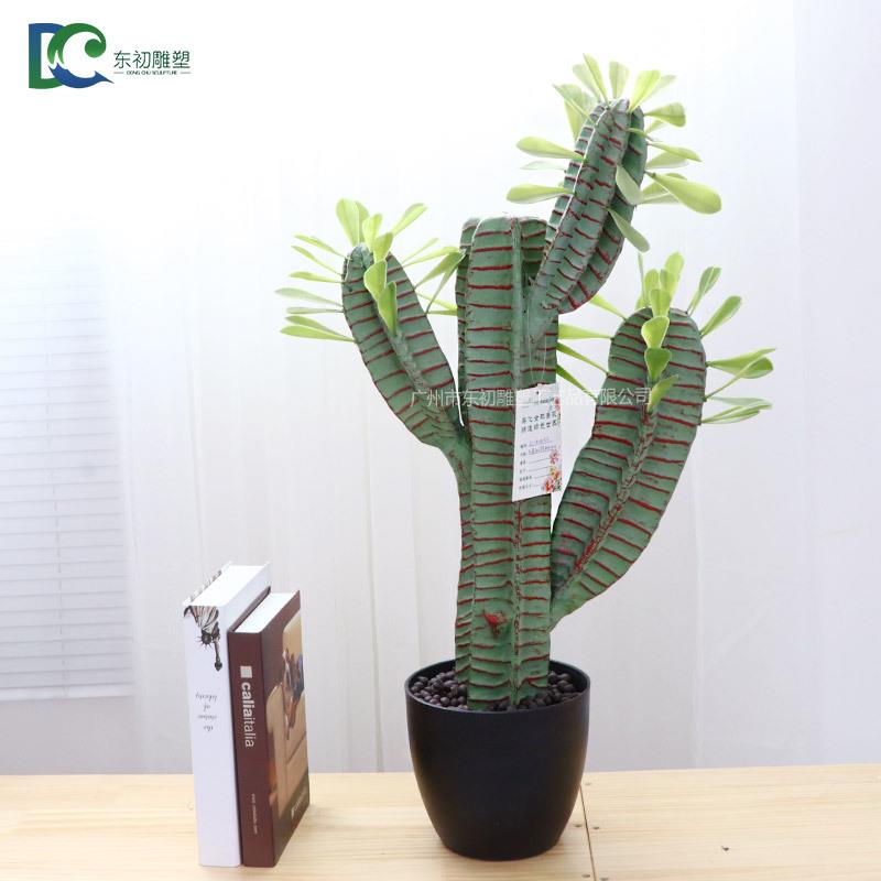 新款北欧热带大型仿真仙人掌盆景摆件家居装饰绿植仿真仙人掌