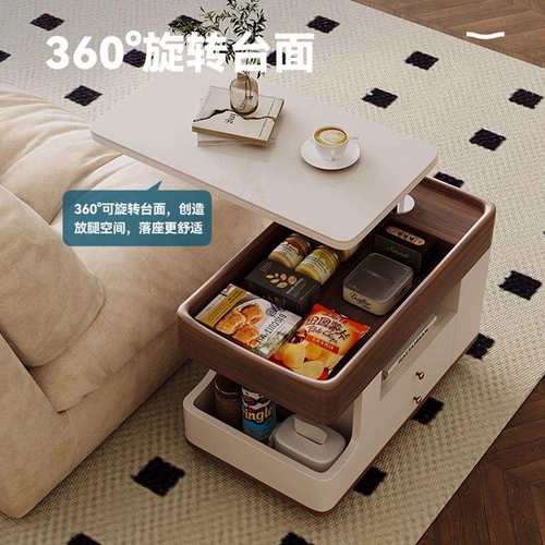 现代家用茶几小推车推车沙发客厅移动多功能轻奢小户型简约升降