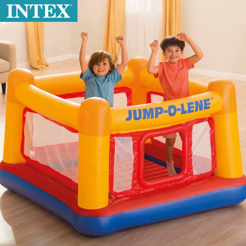 INTEX48260家用城堡跳跳乐蹦蹦池海洋球池充气蹦床游乐场儿童玩具
