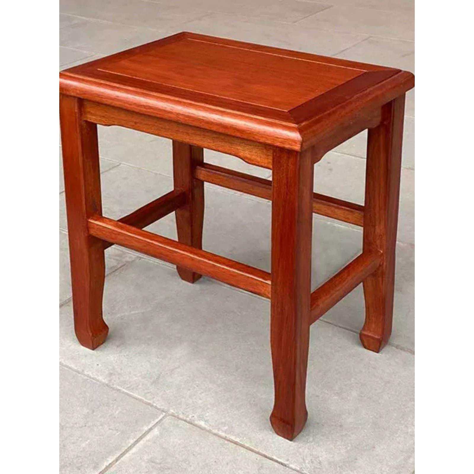 方凳家用高43酸枝木中式榫卯中国风餐厅牢固茶桌实木茶几jω