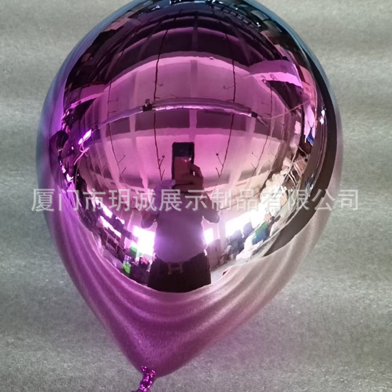 玻璃钢电镀气球装饰摆件 - 节日庆典道具 / 商业空间美陈