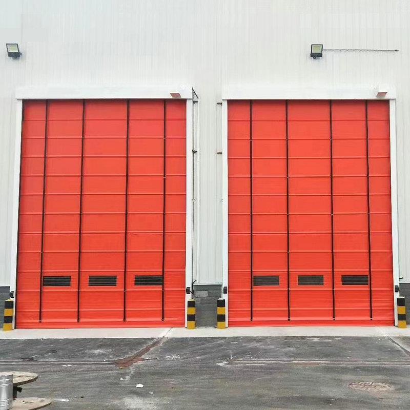 快速堆积门工业仓库堆积快速门地下车库汽车喷漆房大型PVC堆积门