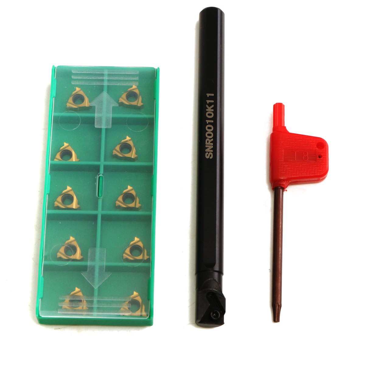 车床螺纹镗削工具支架SNR0010K11数控内螺纹车刀杆+10片11IRA60