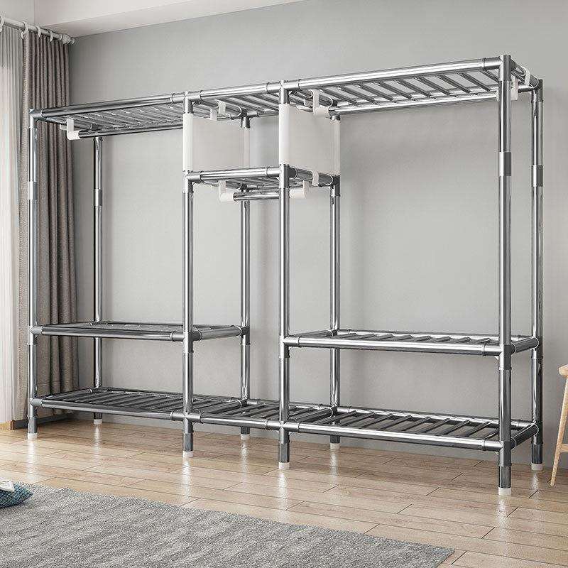 衣柜简约简易结实布衣柜家用卧室出租房宿舍用组装单人收纳衣橱