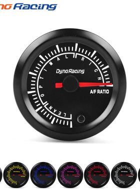 12V汽车改装指针式空燃比仪表52MM七彩赛车通用空燃比仪表窄带