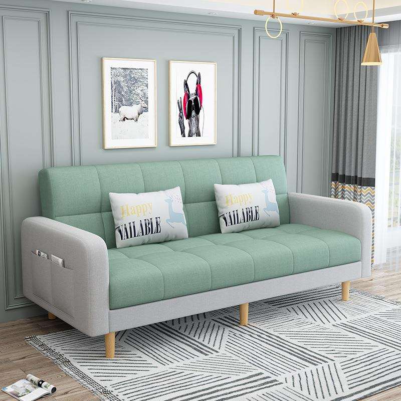 沙发床小户型2025新款网红款出租房客厅折叠两用双人简易布艺沙发