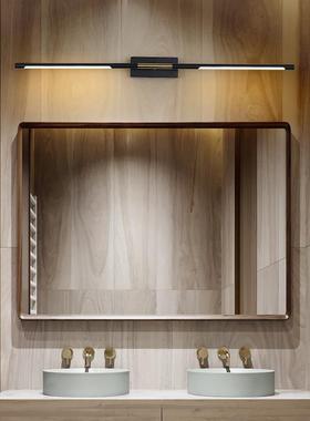 镜前灯卫生间简约现代浴室led梳妆台灯北欧条形极简化妆台灯轻奢