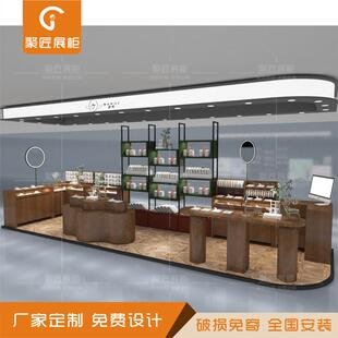 女士银饰产品烤漆展示柜时尚潮流玻璃矮柜设计圆形透明玻璃展柜