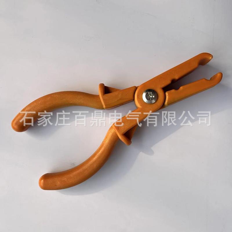 GY-1kv绝缘夹钳单手握绝缘小夹钳低压用绝缘钳400v绝缘钳百鼎