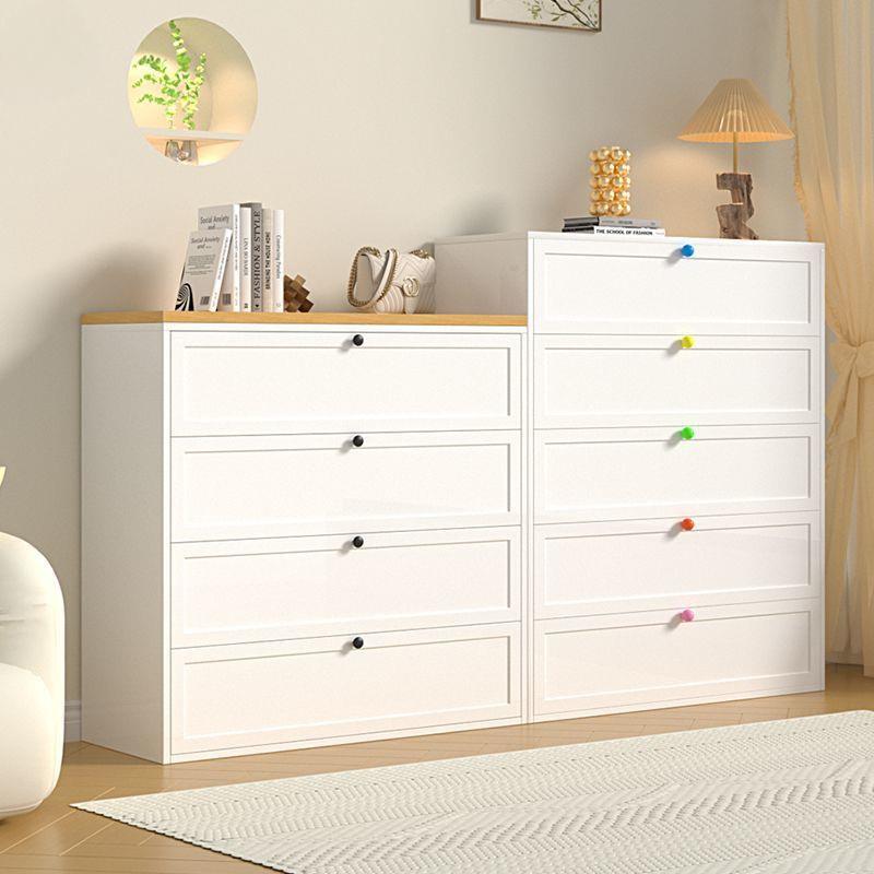 家用钢制五斗柜客厅落地式收纳柜储物柜床尾柜钢制斗柜多层抽屉柜