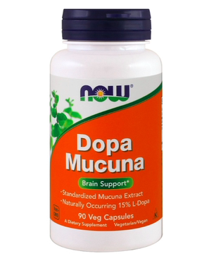 现货美国Now Foods 多巴黎豆 天然多巴胺 Dopa Mucuna 益智 90粒
