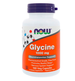 现货 美国Now Foods 甘氨酸 Glycine 1000毫克100胶囊