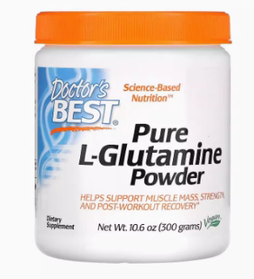 现货L-Glutamine谷氨酰胺粉桥本甲状腺胃肠道健康肠漏无麸质300克