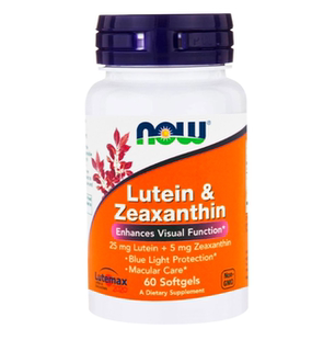 美国Now Foods叶黄素和玉米黄质60粒胶囊Lutein & Zeaxanthin