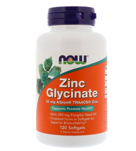 现货美国 Now Foods 甘氨酸锌胶囊 Zinc Glycinate 30mg120粒