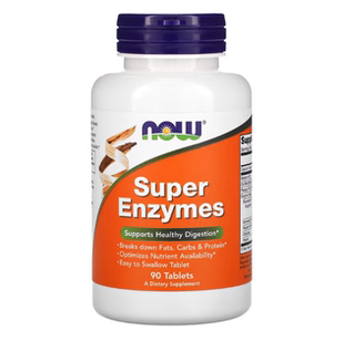 现货美国 Now Foods超级消化酶 蛋白酶 胆酸 Super Enzymes 90粒