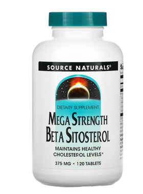 现货美国Source Naturals β-谷固醇谷甾醇胆固醇健康 375mg120片