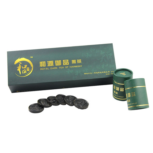和源御品渠江薄片知小币黑茶礼盒