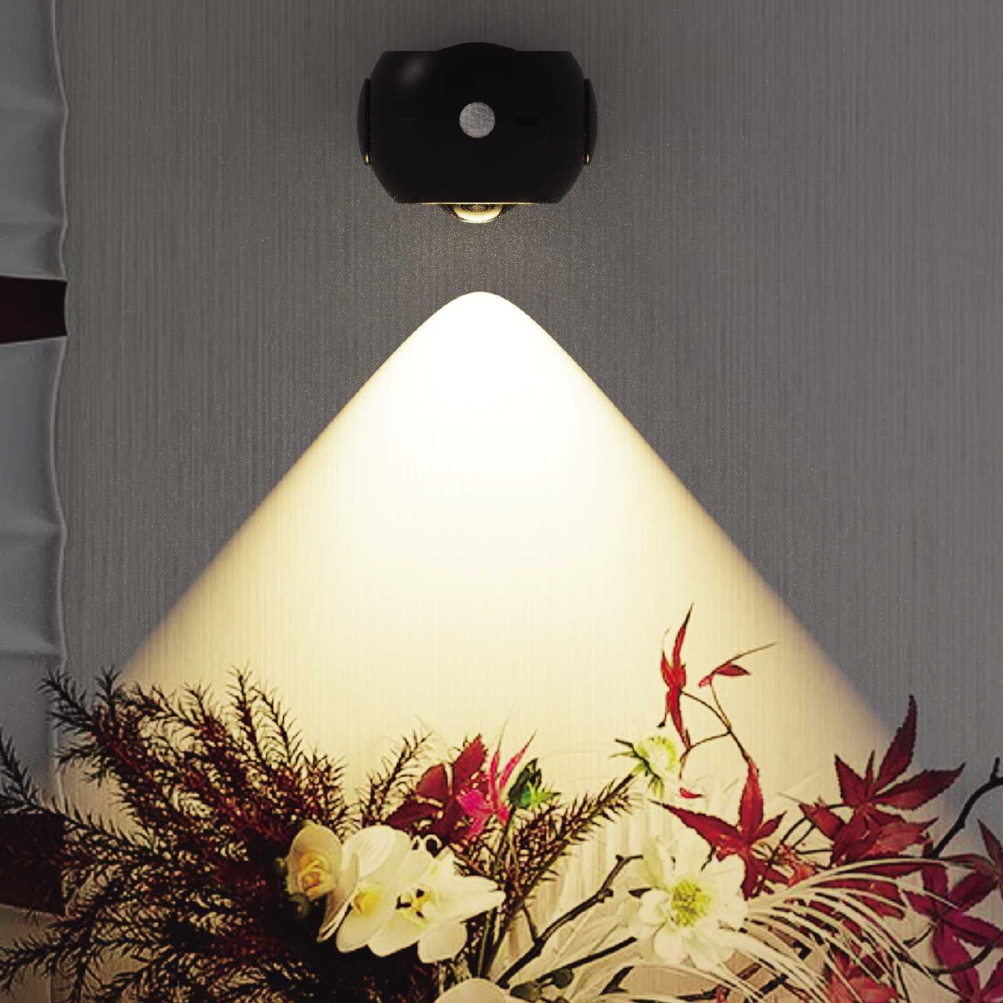 充电射灯免布线免打孔