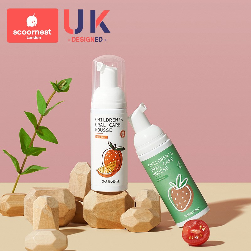 科巢儿童慕斯泡沫宝宝牙膏3-6岁一12婴儿泡沫型2不可吞咽无氟低氟