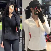 运动夹克修身 显瘦立领拉链赵璐思同款 大牌品质跑步健身瑜伽外套