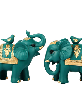 艾绘树脂吉祥大象北欧轻奢