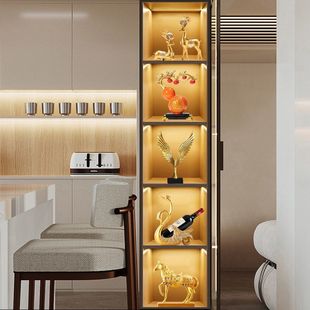 中国风办公室书房摆件高档高级感客厅酒柜装饰品展示柜博古架书柜