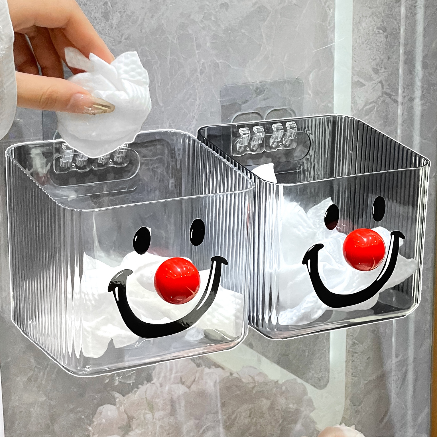 【热销TOP】竖纹创意湿巾收纳盒