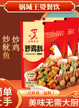 娲城王婆炒鸡炖鸡调味酱料包家庭版150g懒人炒鸡调酱料炖鸡调味品
