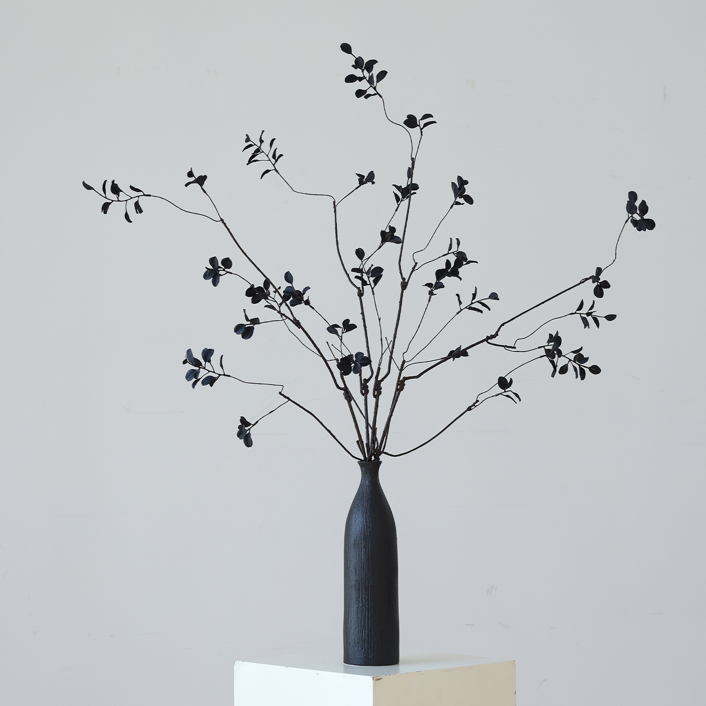 禅意黑色枯枝仿真植物插花装饰