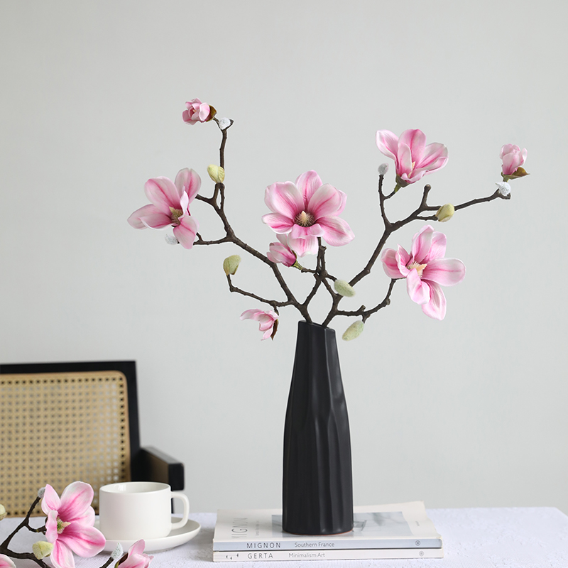 泰环禅意新中式多头玉兰仿真花