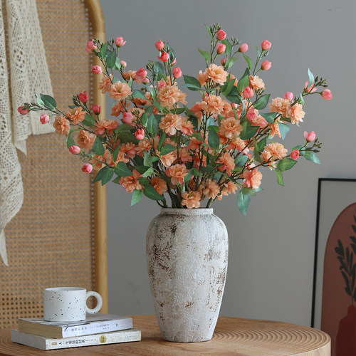 山茶花樱花仿真花假花绢花摆设