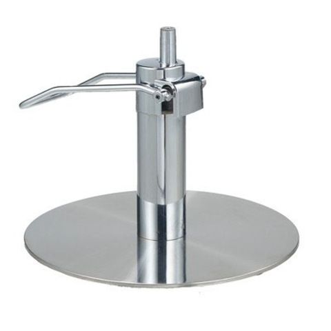 美发椅子底盘圆盘剪发理发发廊椅子配件不锈钢零件托盘升降油泵