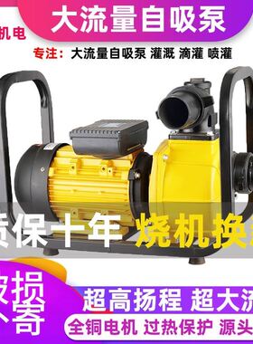 鸿翼DSU大流量自吸水泵2寸3寸4寸农用灌溉抽水机高压滴灌泵抽柴油