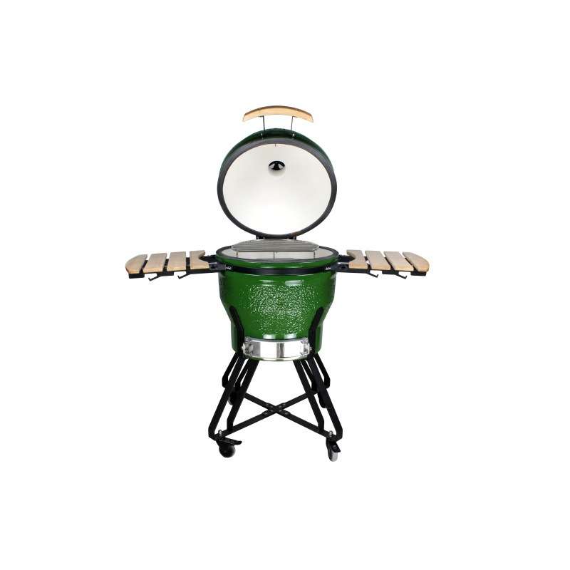 22英寸陶瓷炭烤炉 Japanese Kamado Grills BBQ焖熏炉绿色炭烤炉