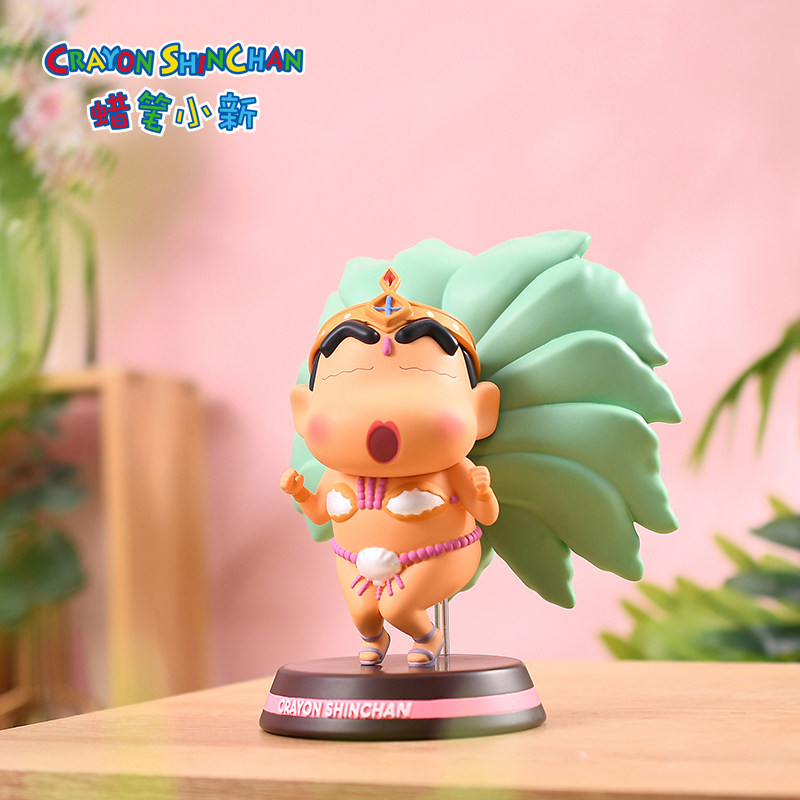 蜡笔小新正品动漫周边桑巴舞者款动漫潮玩桌面手办公仔摆件礼物