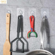 kệ để đồ bằng gỗ Không có dấu vết móc miễn phí dán tường phòng tắm nhà bếp móc mạnh mẽ cung cấp nhà bếp nhỏ cửa hàng bách hóa - Trang chủ kệ để đồ rửa chén