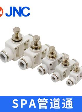 管气动快速接头SPW五通/SPXL十字四通SA道通件气动配气PJNC管白接