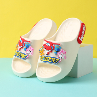 儿童拖鞋超级飞侠秋冬季新款防滑男童凉拖鞋浴室洗澡静音外穿宝宝