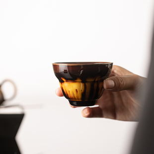 复古玳瑁窑变釉折腰杯陶瓷主人杯单杯高端功夫茶杯男士专用品茗杯