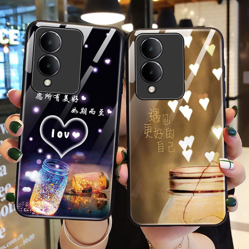 玻璃手机壳适用vivoy36