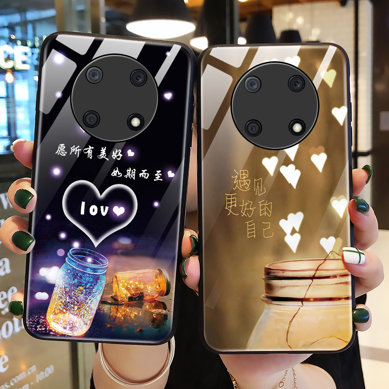 适用华为畅享50pro玻璃手机壳